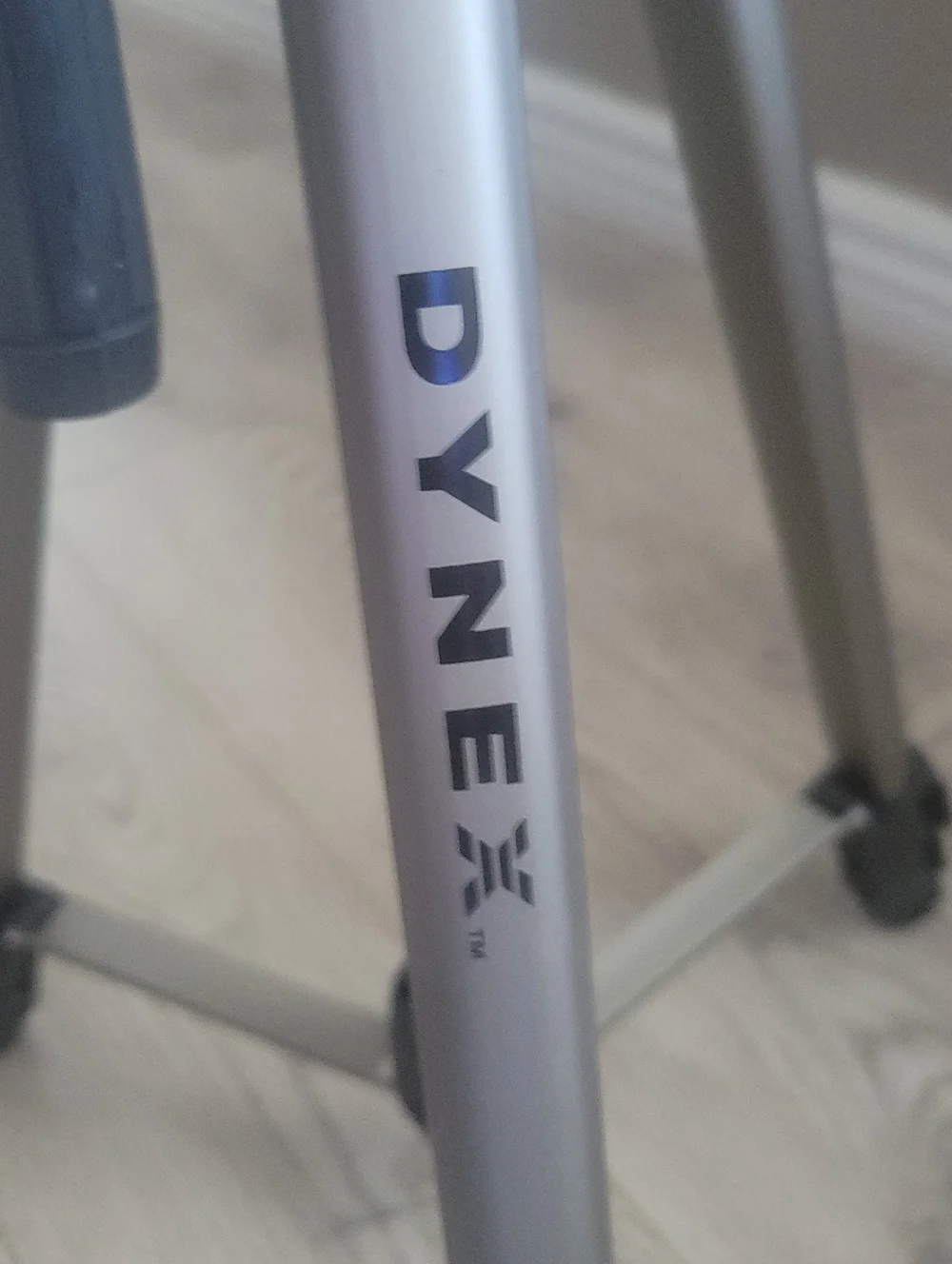 DyneX Silver and Black Camera Tripod with Pan Handle